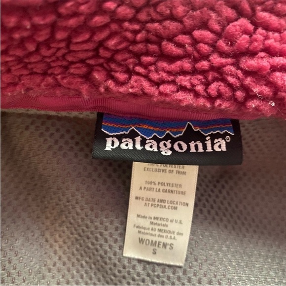 Patagonia pink Retro-X Fleece Jacket Small women’s retro-x wool zip up jacket - Picture 4 of 5